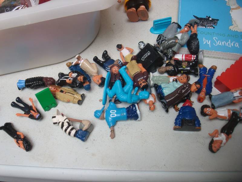 lot 114 image: Bucket With Some Small Toys, Homies