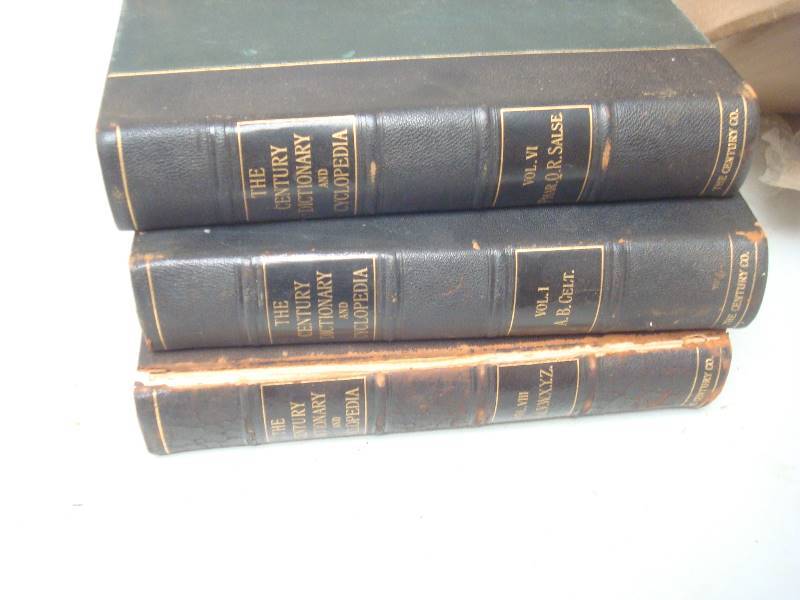 lot 154 image: Antique The Century Dictionary And Cyclopedia Books, Used, Lots Of Wear