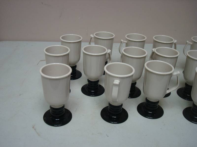 lot 163 image: Bin Filled With Vintage Plastic Coffee Cups