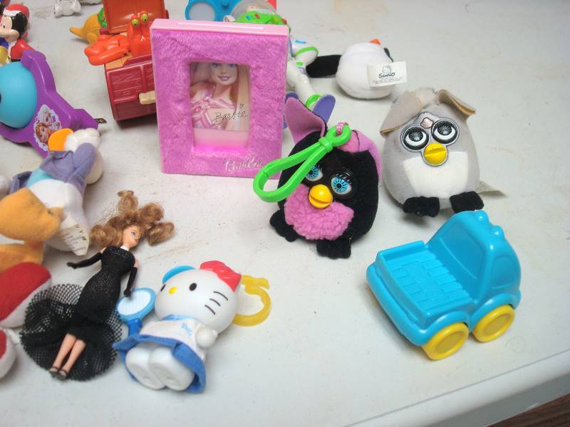 lot 176 image: Box Filled With Happy Meal Toys, Some Disney