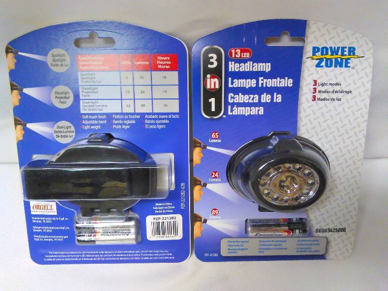 Adjustable Black LED Head lamp (2)