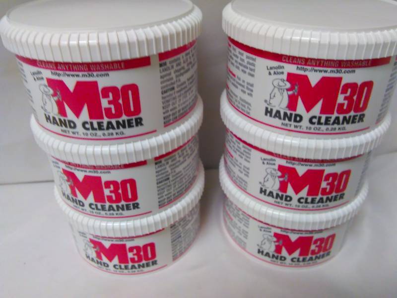 M30 Hand Cleaner (6) 10 oz. containers "Just in the St. Nick of time