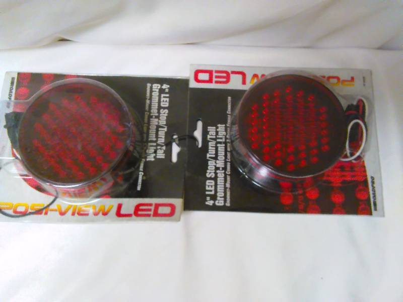 LED StopTurn Taillights, 4 in. Diameter