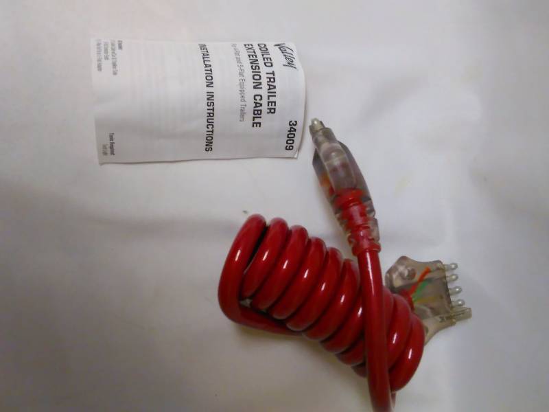 Coiled Trailer Extension Cable, Valley