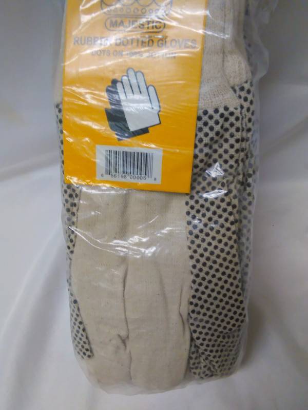 Majestic Rubber Dotted Gloves (12 pr.)
