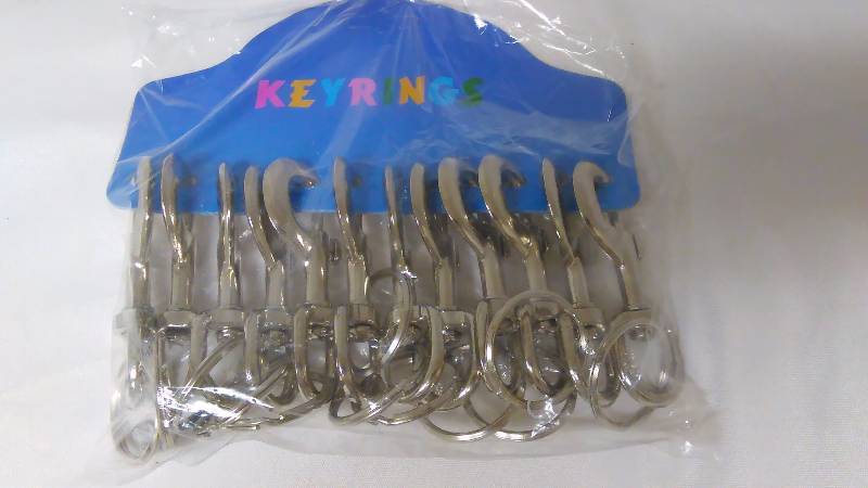 Key Ring, Die Casting, Swivel Snaps (12)