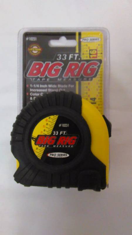 Big Rig Tape Measure, 33 ft.