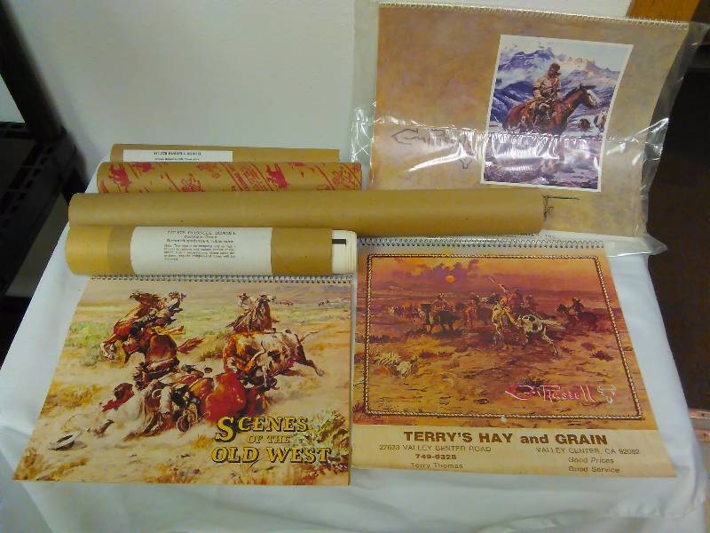 Vintage Western Calendars (7) Artist Russell