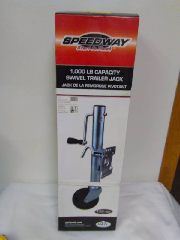 Trailer Jack with Wheel, 1000 LBS capacity, Speedway