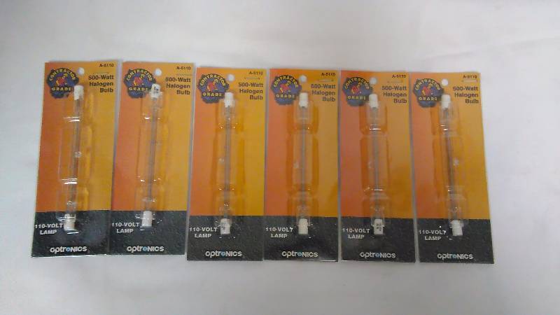 500 W Halogen Bulb Replacements for work lights (6)