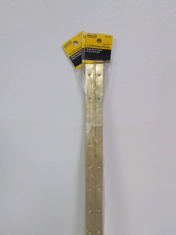 Continuous  Piano Hinges (3), 1.5 x 30 in. with screws