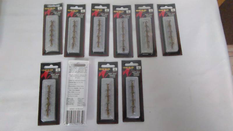 Soft Bait Treble Hooks, Size 10 (10 pkgs. of 5)