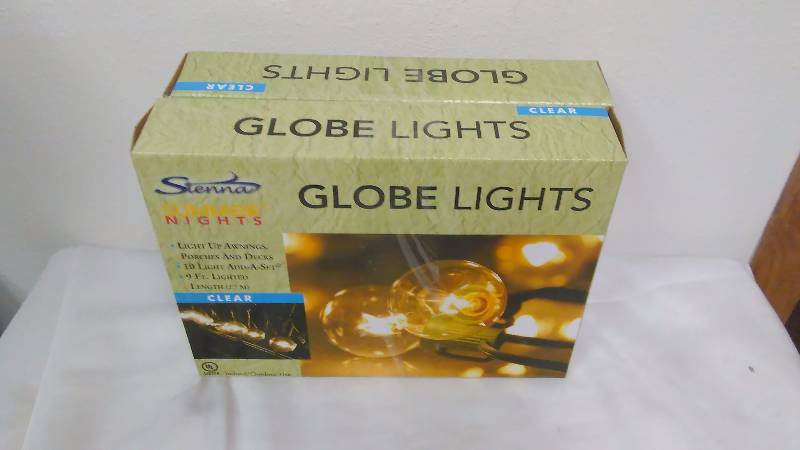 Clear Summer Light Globe Lights (2 boxes of 10), Sienna