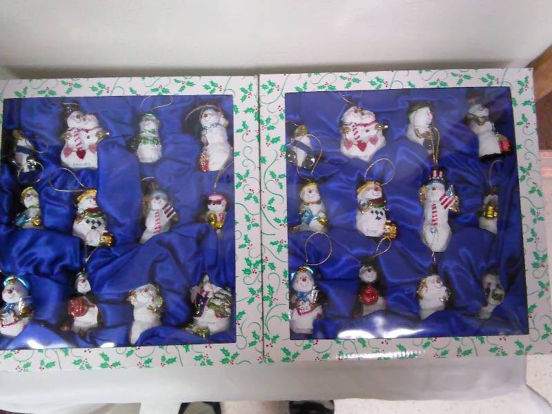 Snowman Ornaments (2 boxes of 12)