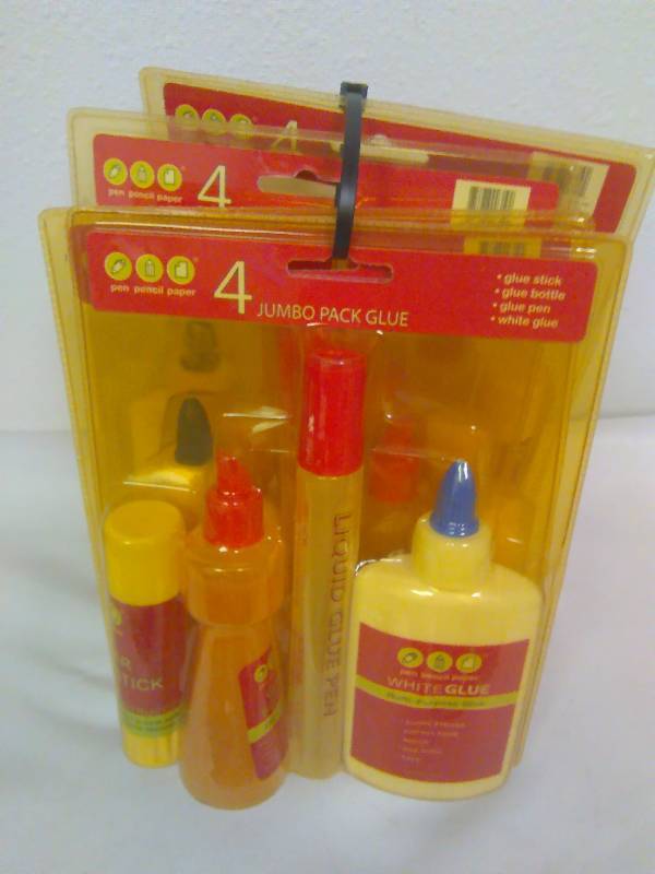 Jumbo Pack Glues � Assorted (4 pkgs. of 4)