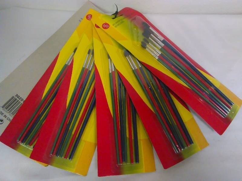 Craft Brushes (6 pkgs. of 6)