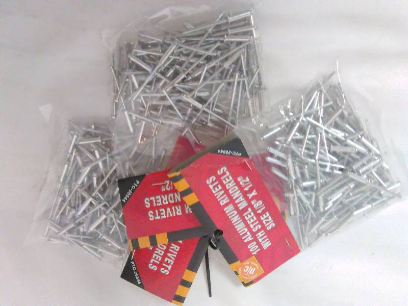 18 x � - Inch Mandrel Rivets (3 pkgs. of 100)