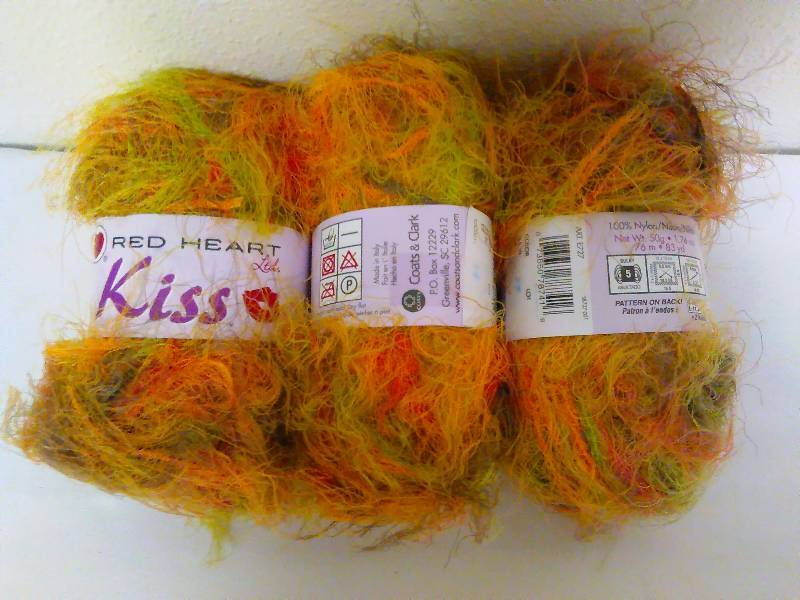 Red Heart Kiss Yarn 83yds per skein (36 skein lot)
