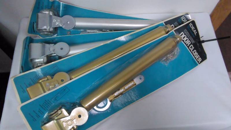 Door Closure, Heavy Duty Hydraulic, (4) 2 each gold and silver