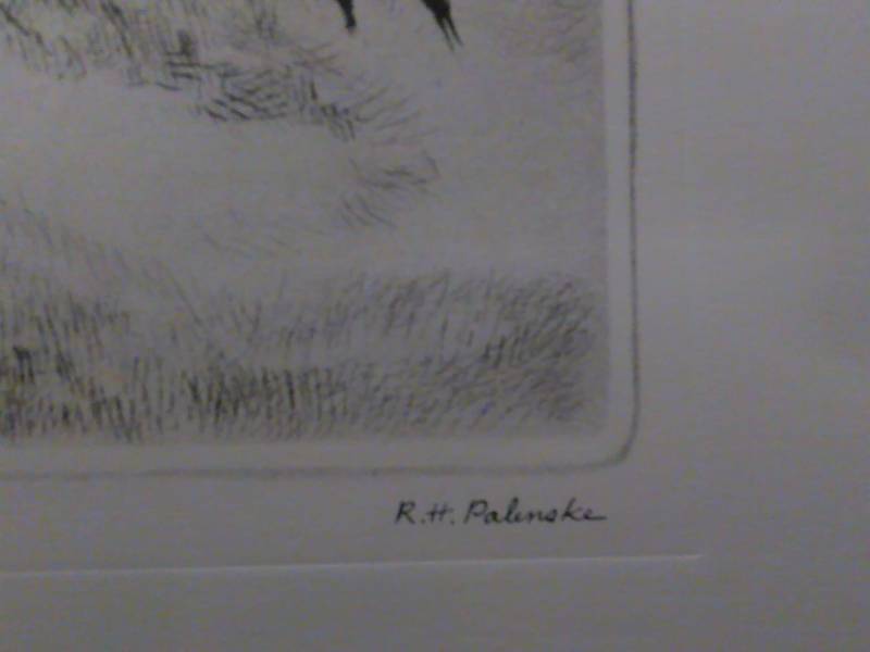 R.H. Palenske Print Fording The River