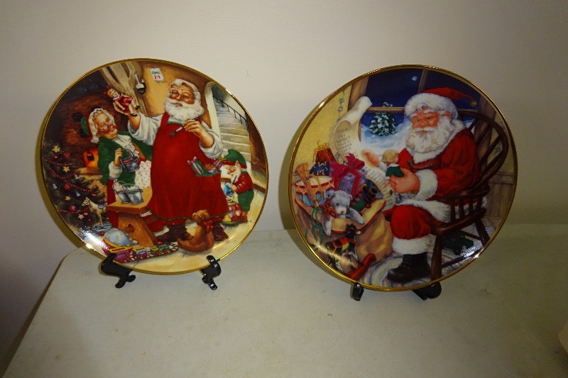 Princess House Plate Santas workshop 1995