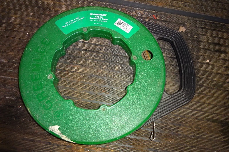 lot 71 image: Green line steel fish tape