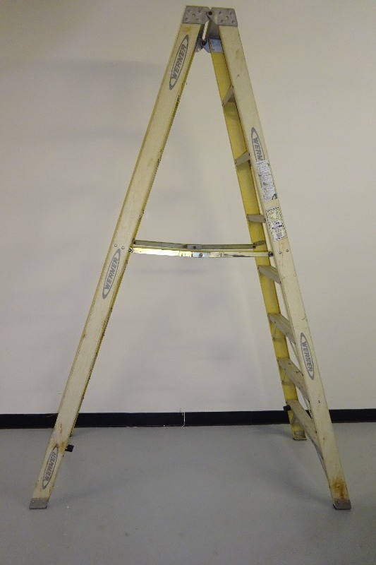 lot 94 image: 8 ft. Werner ladder