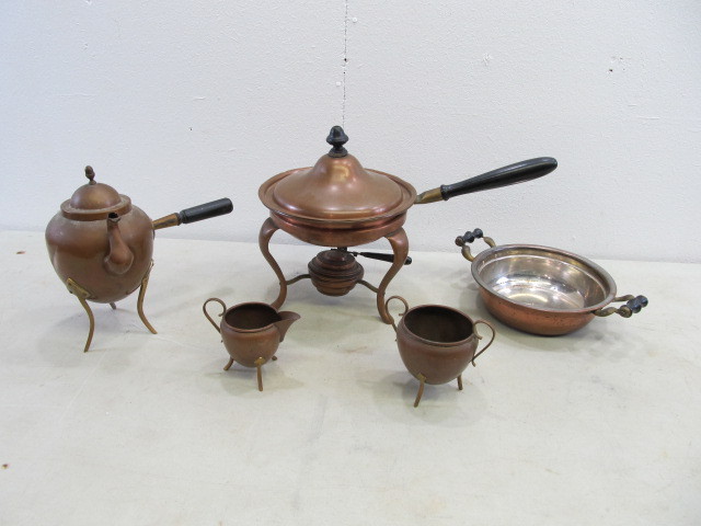 Vintage Copper Tea Serving Set