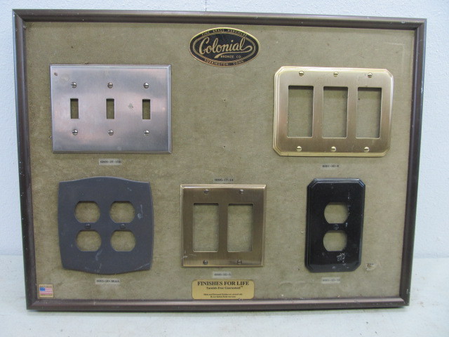 Colonial Bronze Co. Light Switch Plates