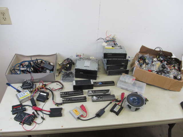 HUGE Lot of Misc Car Audio Equipment etc.