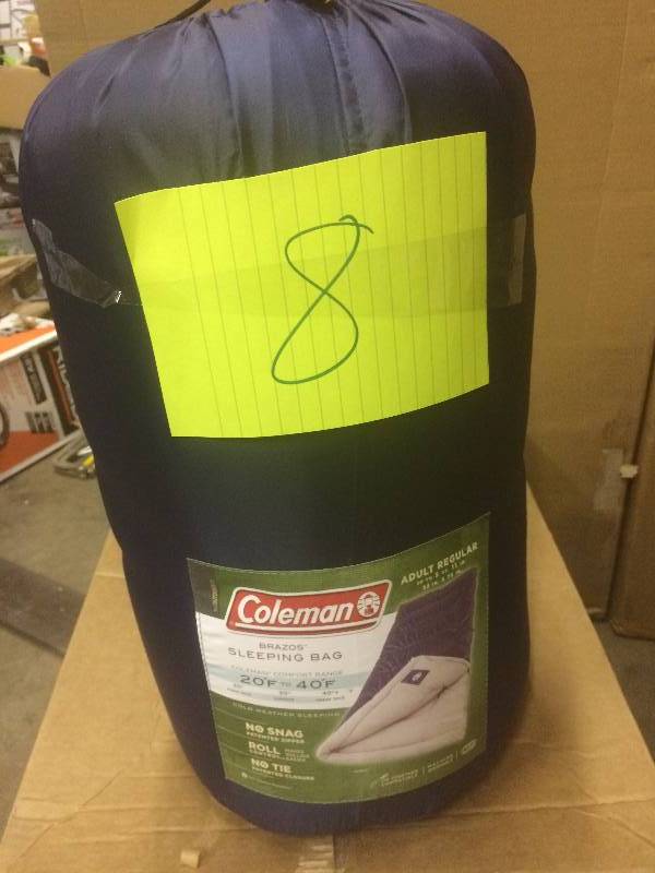 Coleman Brazos Sleeping Bag Never used