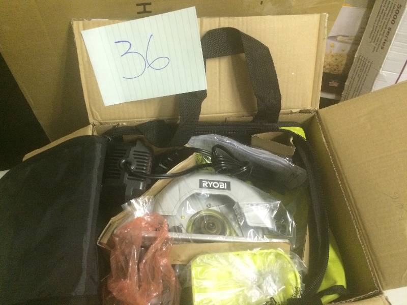 Ryobi One Plus Starter Kit invcludes drill driver and circular Saw Battery and charger never used