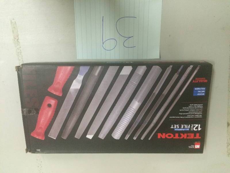 Tekton 12 pc File Set New