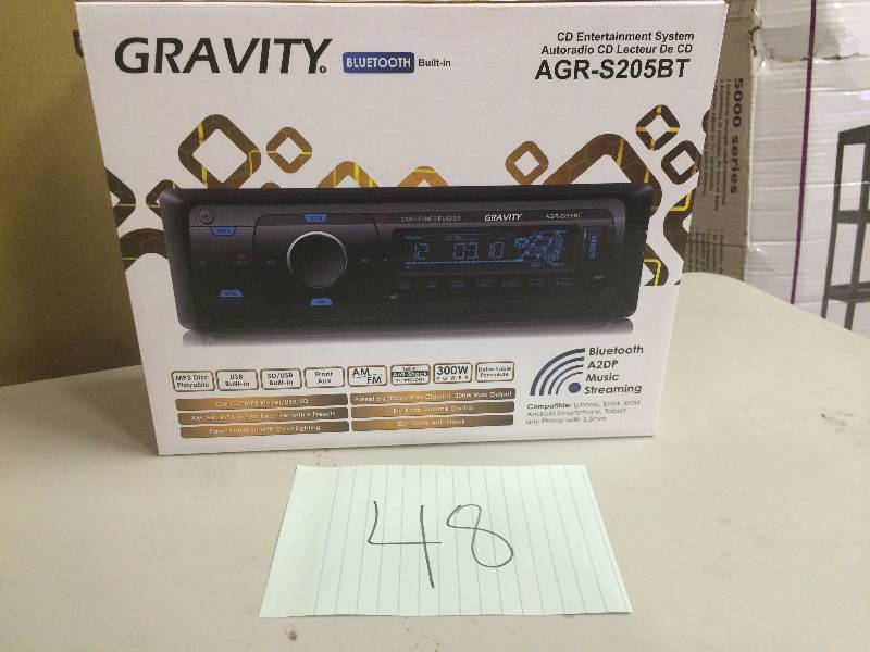 Gravity Bluetooth CD entertainment Car System AGR-S205BT New