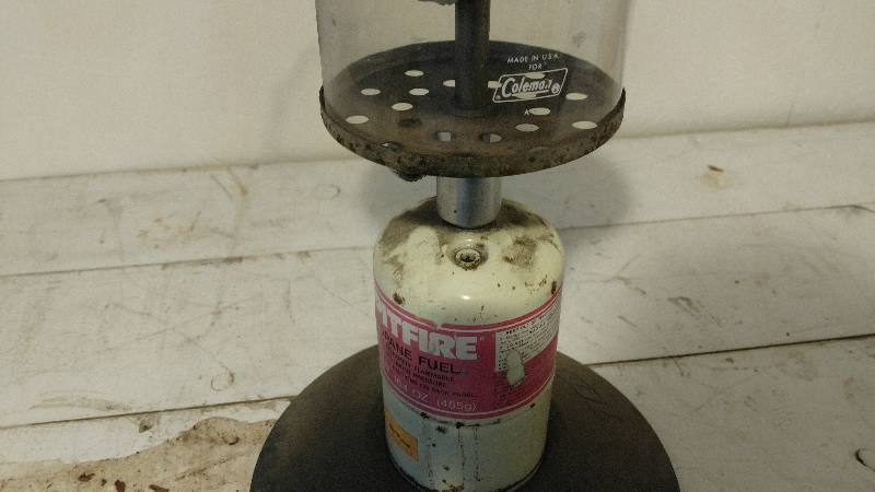 lot 95 image: Coleman Zebco lantern