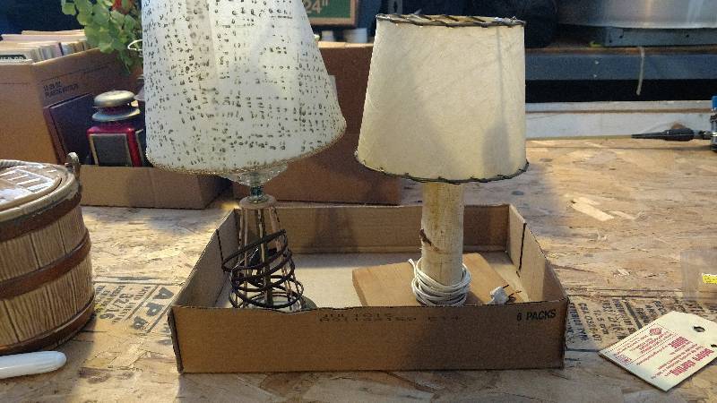 lot 99 image: two lamps