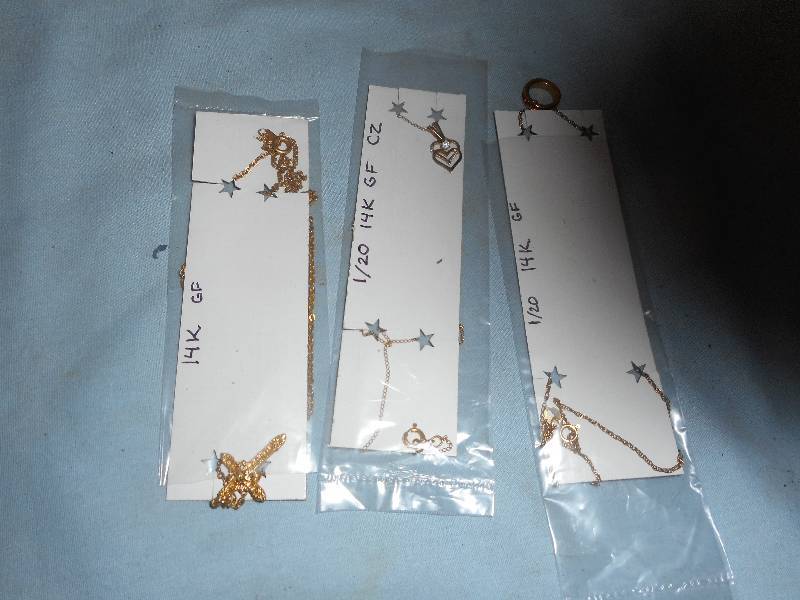 3 14 KT GOLD NECKLACES