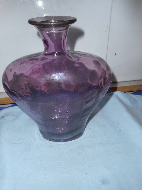 11INCH PURPLE VASE