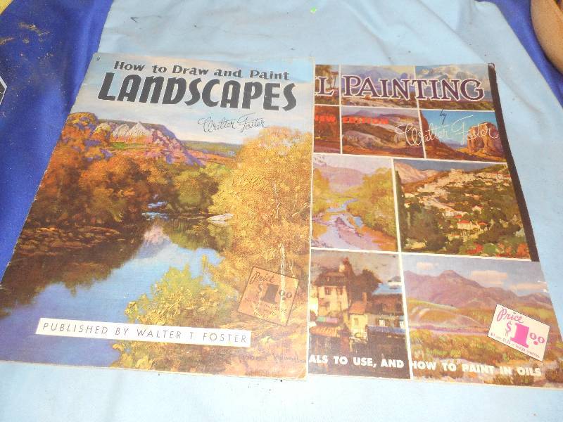 2 VINTAGE PAINT BOOKS