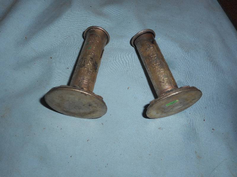 ANTIQUE HEBREW CANDLE HOLDERS