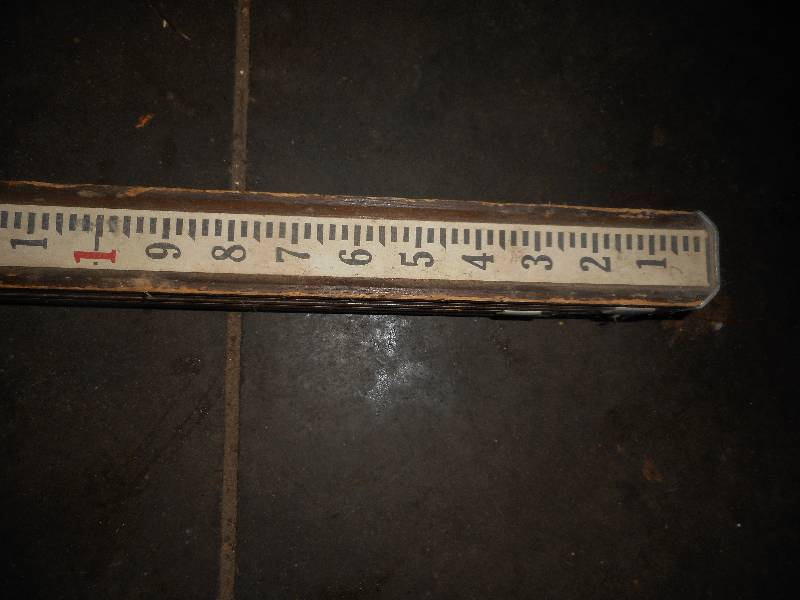 ANTIQUE WOODEN SURVEYERS RULER