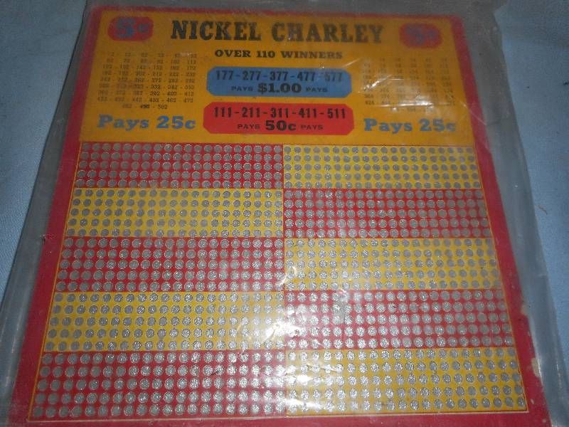 NICKLE CHARLEY WOODEN GAME BOARD