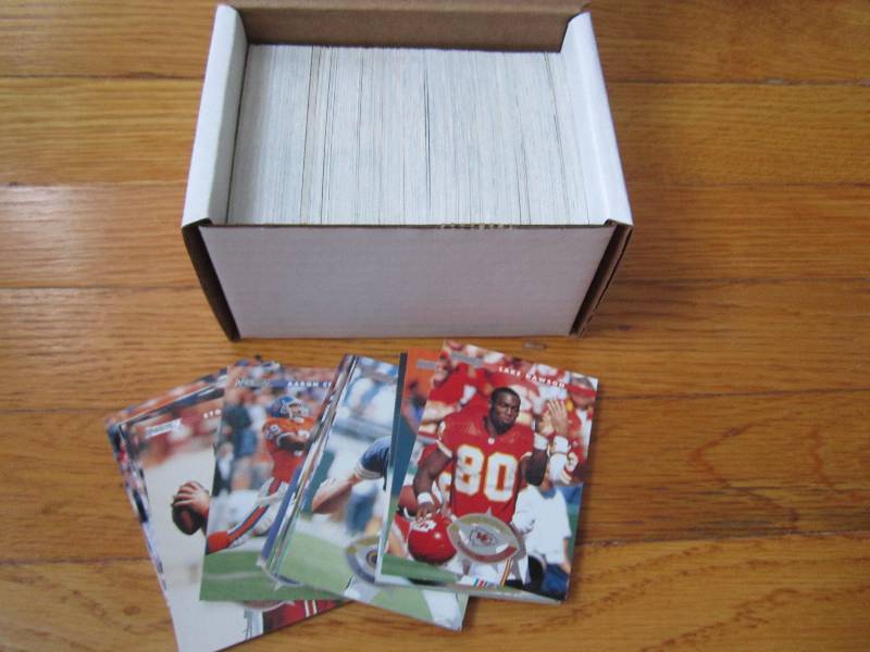 Box of 1996-97 Don russ foot ball c...