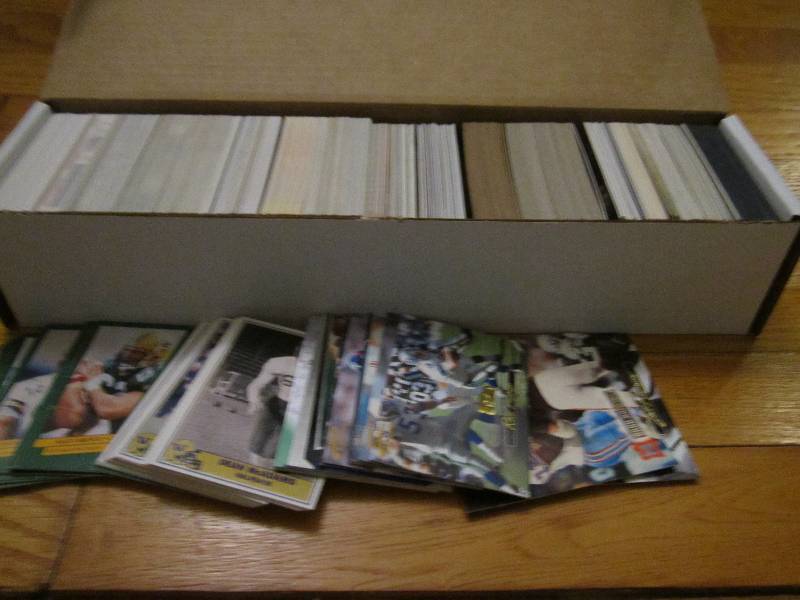 Box of football cards...