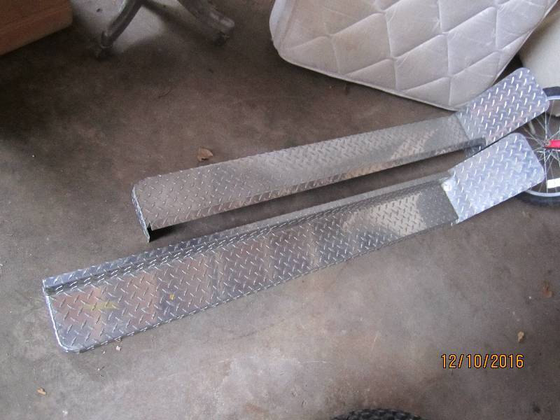 lot 20 image: Pair of running boards, 58 long...