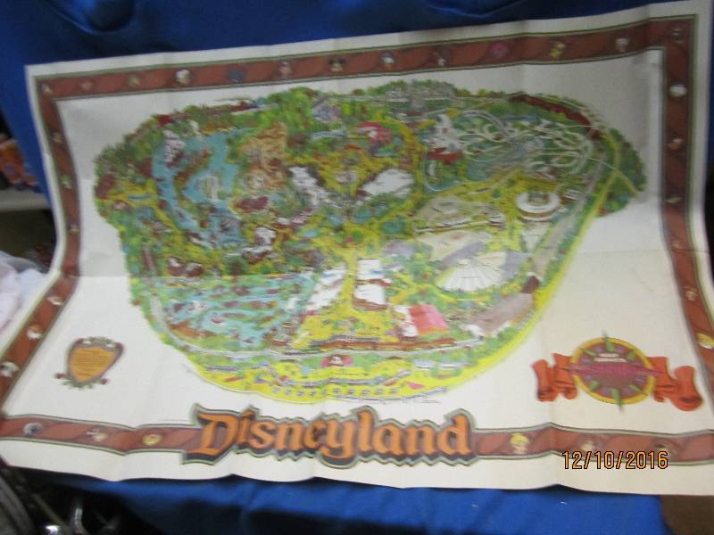 lot 44 image: 1955 Disneyland map...