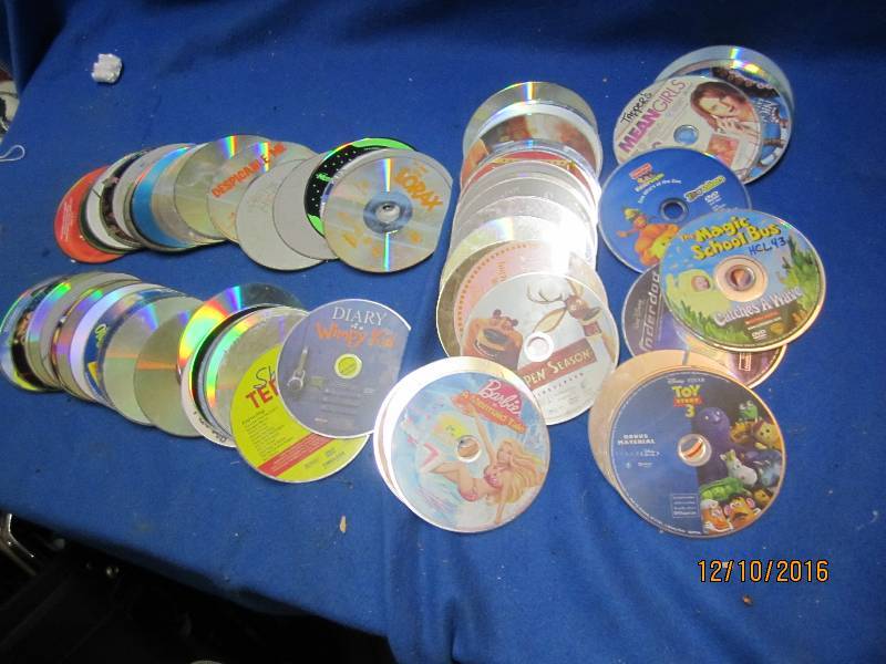 lot 49 image: Lot of kids DVDs, out of cases, som...