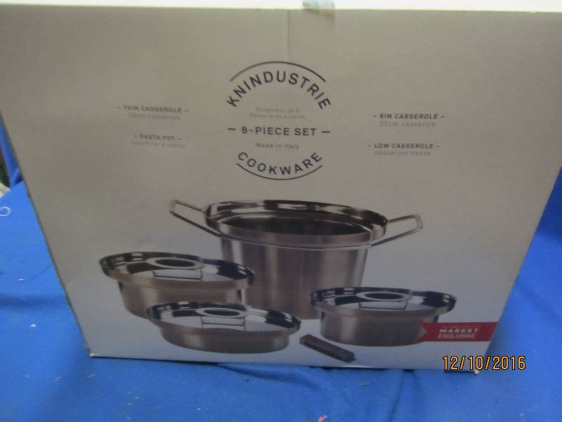 lot 53 image: New in box Kindustrie cookware stai...