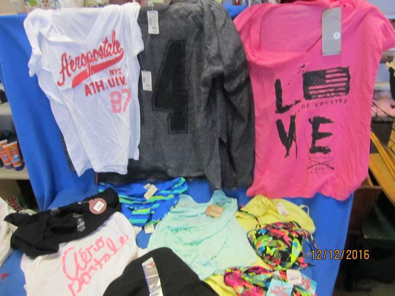 lot 70 image: Lot of new w tags clothes, size L X...