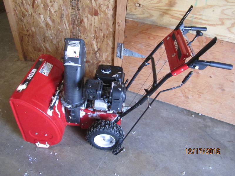 lot 101 image: Snow blower.  This appears to be ma...